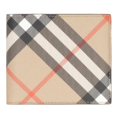 Gecoate canvas portemonnee met kaartsleuven Burberry , Beige , Heren