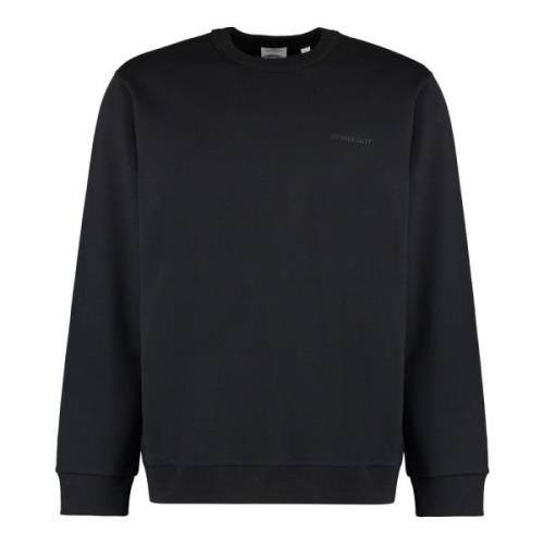 Katoenen sweatshirt met EKD Check-detail Burberry , Black , Heren