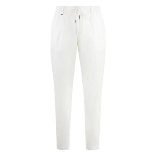 Casual Crepe Broek Hugo Boss , White , Heren