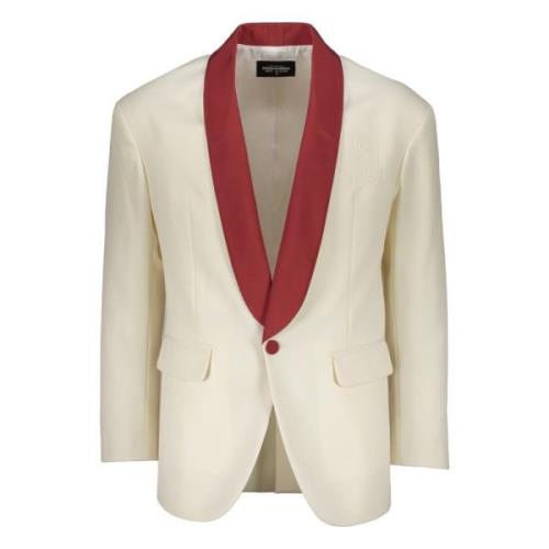 Klassieke Reverskraag Blazer Dsquared2 , Beige , Heren