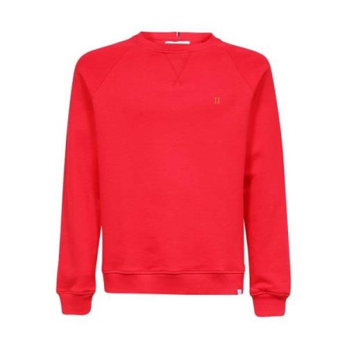 Geribbelde Katoenen Sweatshirt Les Deux , Red , Heren