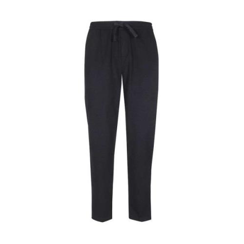 Wollen blend broek met zakken Les Deux , Black , Heren