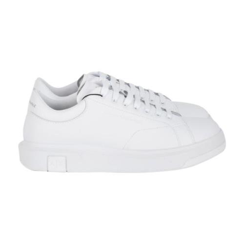 Witte Sneakers voor Stijlvolle Look Emporio Armani , White , Heren