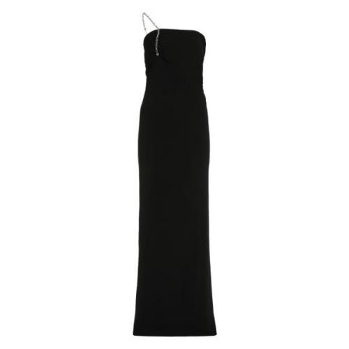 Gedrapeerde One Shoulder Jurk Givenchy , Black , Dames