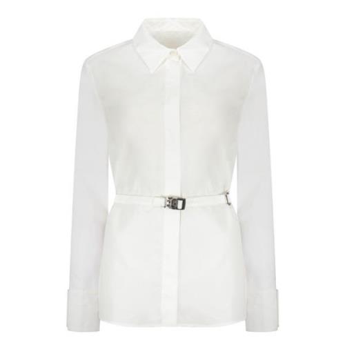 Katoenen overhemd met bijpassende taille riem Givenchy , White , Dames