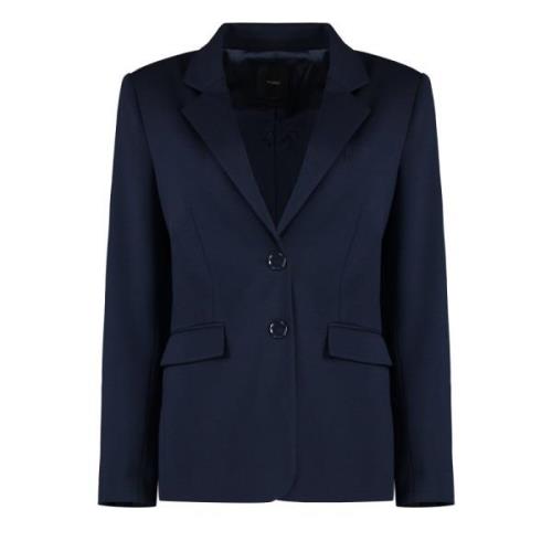 Klassieke Reverskraag Blazer Pinko , Blue , Dames