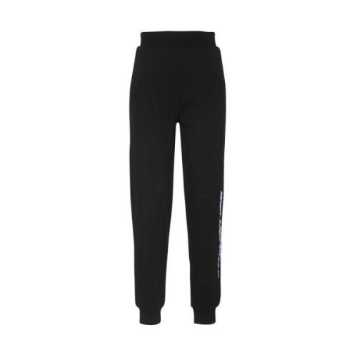 Katoenen Logo Print Sweatpants Karl Lagerfeld , Black , Dames