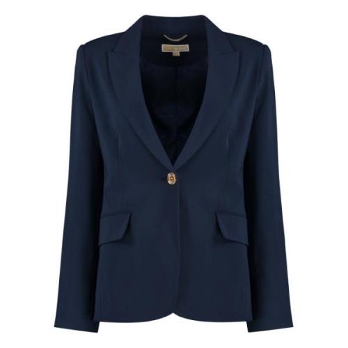 Klassieke Reverskraag Jas Michael Kors , Blue , Dames