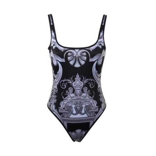 Gedrukt badpak Versace , Black , Dames