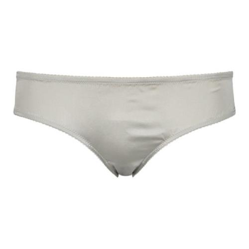 Zijden Briefs Lage Taille Rechte Heupen Dolce & Gabbana , Gray , Dames