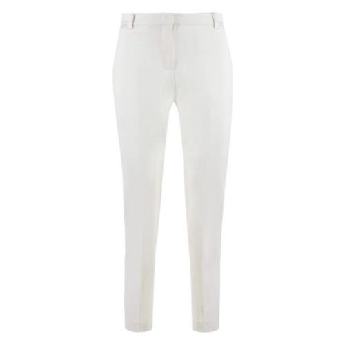 Smalle Cigarettebroek met Zakken Pinko , White , Dames