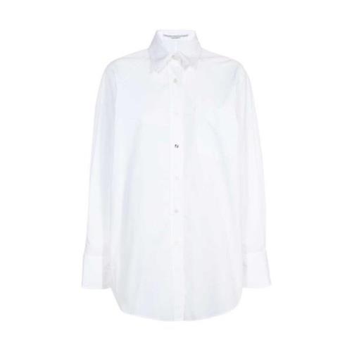 Katoenen overhemd met puntkraag Stella McCartney , White , Dames