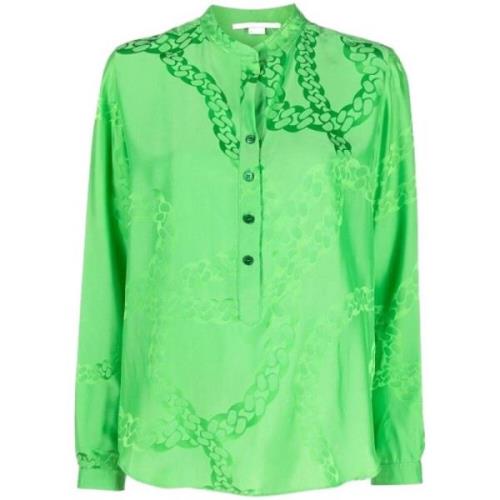 Casual Katoenen Overhemd voor Mannen Stella McCartney , Green , Dames