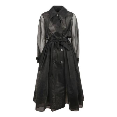 Stijlvolle Trenchcoat voor Mannen Alexander McQueen , Black , Dames