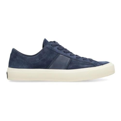 Suede Casual Sneakers Tom Ford , Blue , Heren