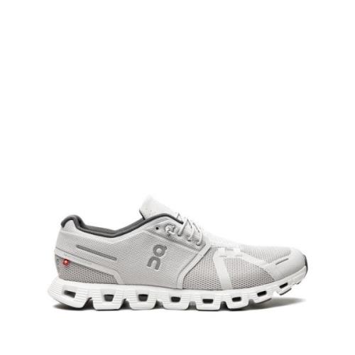 Grijze Sneakers Veters Rubberen Zool On Running , Gray , Heren