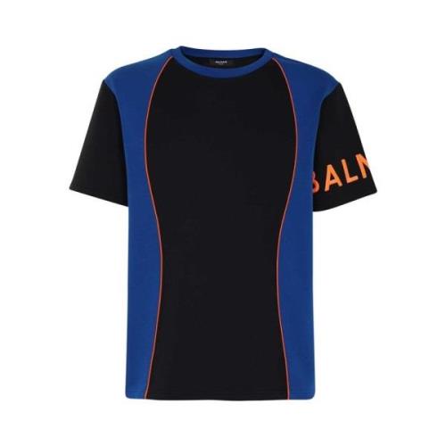 Casual Katoenen T-Shirt Balmain , Multicolor , Heren