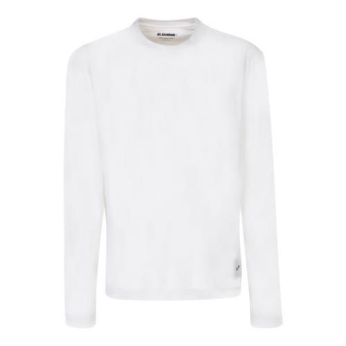 Witte Sweatshirts voor Heren Aw23 Jil Sander , White , Heren