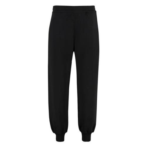 Katoenen Track-Pants met Geribbelde Boorden Alexander McQueen , Black ...