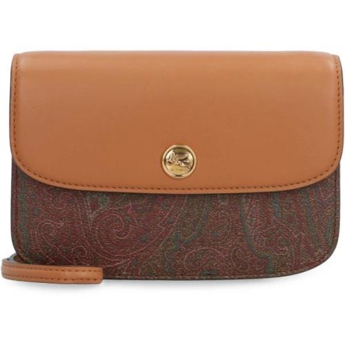 Paisley Print Crossbody Tas Etro , Brown , Dames