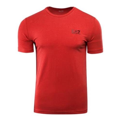 Rood Heren T-shirt EA7 Stijl Emporio Armani EA7 , Red , Heren