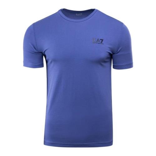 Heren T-shirt in Paars Emporio Armani EA7 , Blue , Heren