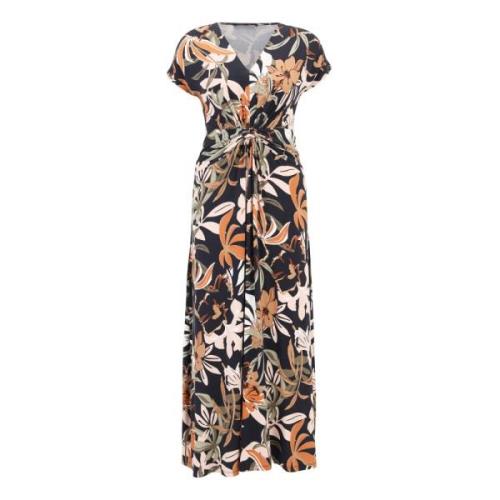 Bloemen Midi Jurk met Ruches Betty Barclay , Multicolor , Dames