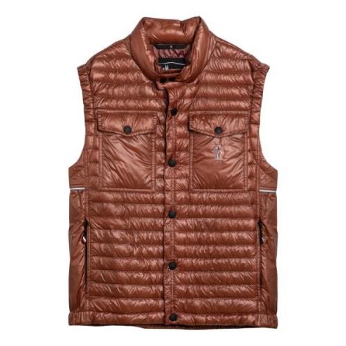 Dynamische Gilet Jas Moncler , Brown , Heren