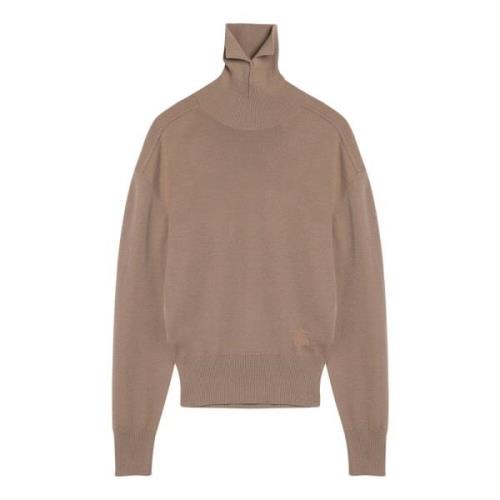 Stijlvolle Turtleneck Sweater Burberry , Beige , Dames