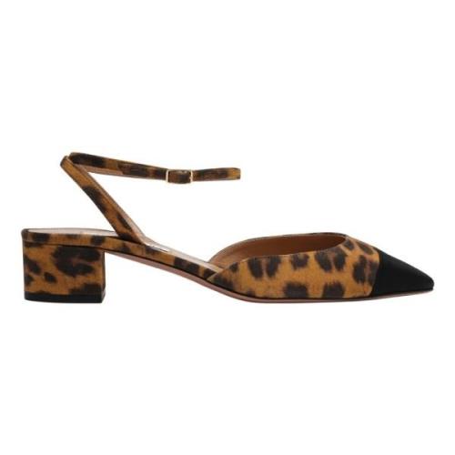 Lage Hak Decollete Pomp Aquazzura , Brown , Dames