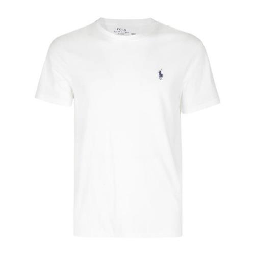 Casual Katoenen T-shirt Ralph Lauren , White , Heren