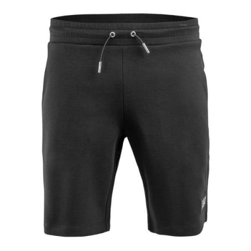 Heren Shorts Zwart Katoen Emporio Armani EA7 , Black , Heren