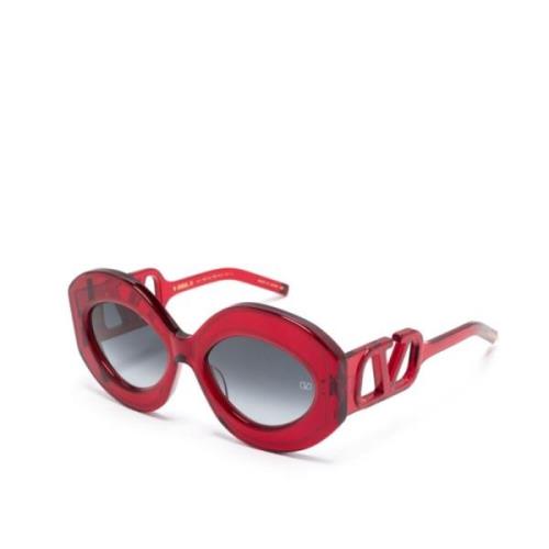 Vls128 C Sunglasses Valentino , Red , Dames