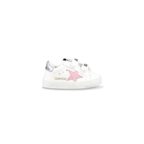 Ster Leren Hak Babyschoenen Golden Goose , White , Unisex