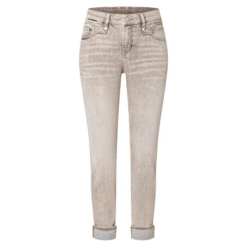 Rijke Slim Authentiek Denim Jeans MAC , Beige , Dames