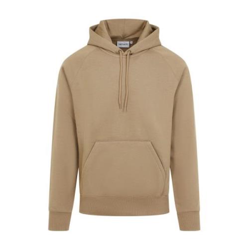 Gouden Hooded Chase Sweatshirt Carhartt Wip , Brown , Heren