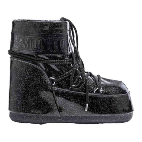 Lage Icon Snowboots Moon Boot , Black , Dames