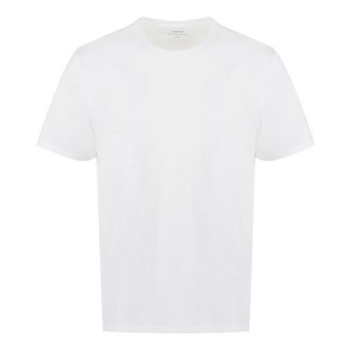 Geribbelde katoenen T-shirt Vince , White , Heren