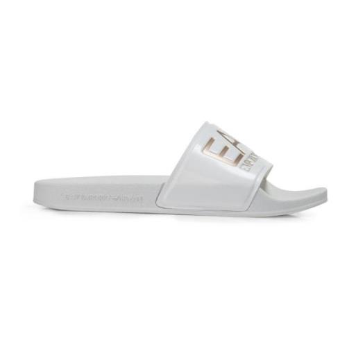 Witte Unisex Slides Xcp001-Xcc22-M632 Emporio Armani EA7 , White , Dam...