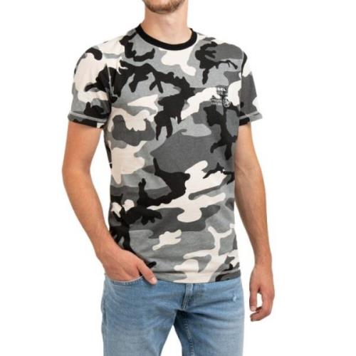 Heren Camo T-shirt Diesel , Multicolor , Heren