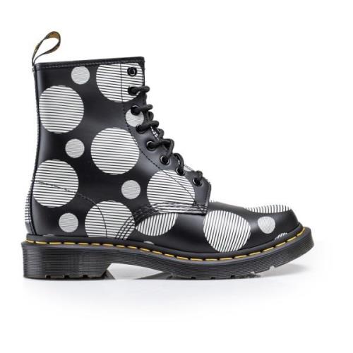 1460 Zwarte Leren Laarzen Dr. Martens , Black , Dames