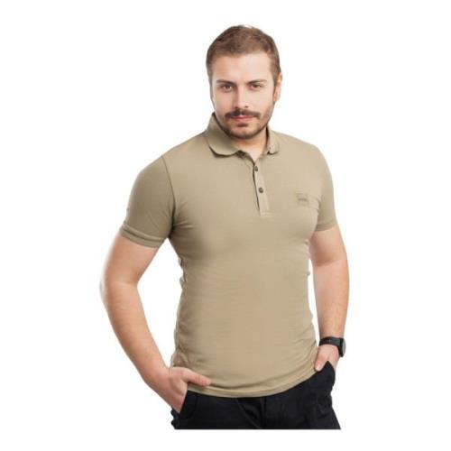 Heren Polo Shirt Hugo Boss , Beige , Heren