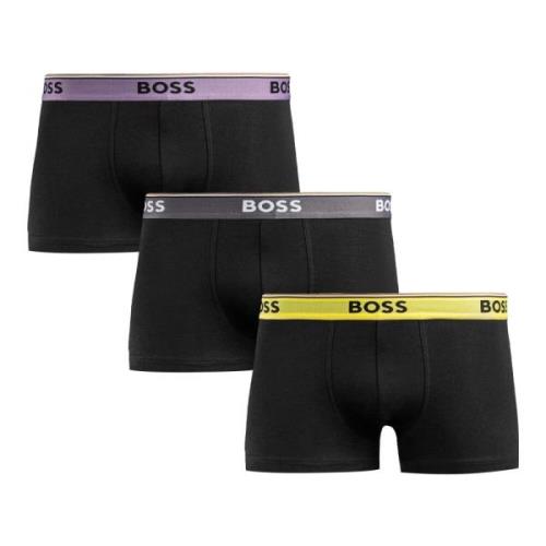 Heren Boxershorts 3-Pack Zwart Hugo Boss , Black , Heren