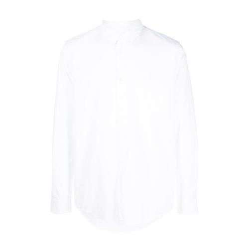 Edouard Logo Geborduurde Button Down Overhemd A.p.c. , White , Heren