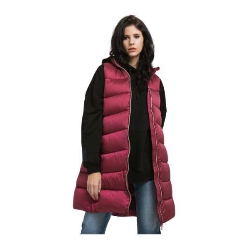 Dames Puffer Vest - Iris Save The Duck , Red , Dames