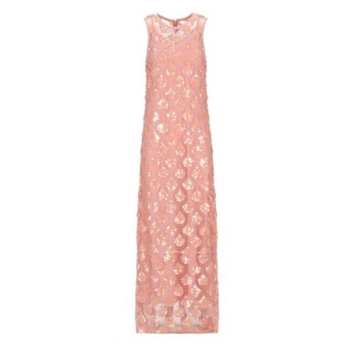 Roze Paillet Mouwloze Jurk Rotate Birger Christensen , Pink , Dames