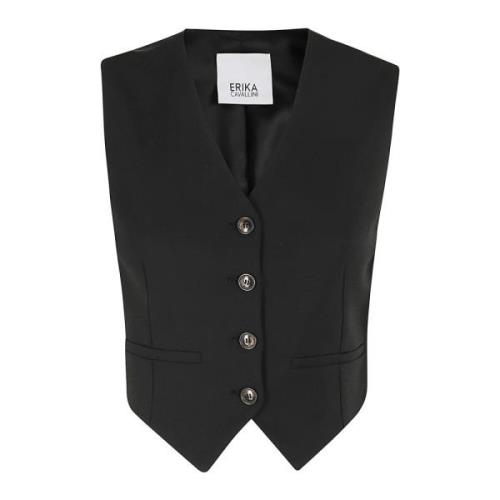 Stijlvolle Sabrina Vest Erika Cavallini , Black , Dames