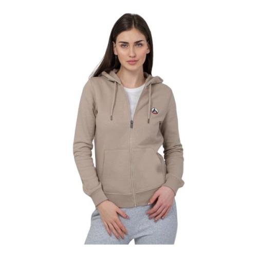 Dames Hoodie met rits Oaxaca Jott , Beige , Dames