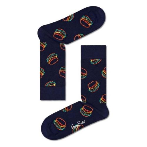 Lunchtijd Sokken Happy Socks , Black , Unisex