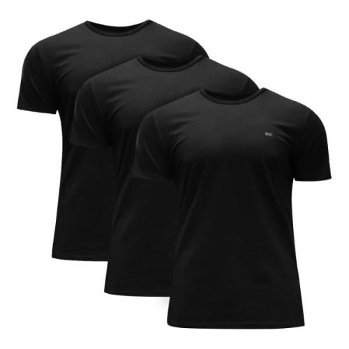 Heren T-shirt 3-pack collectie Diesel , Black , Heren